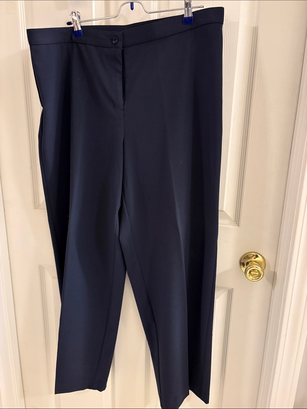 Briggs New York Navy Straight-Leg Dress Trousers